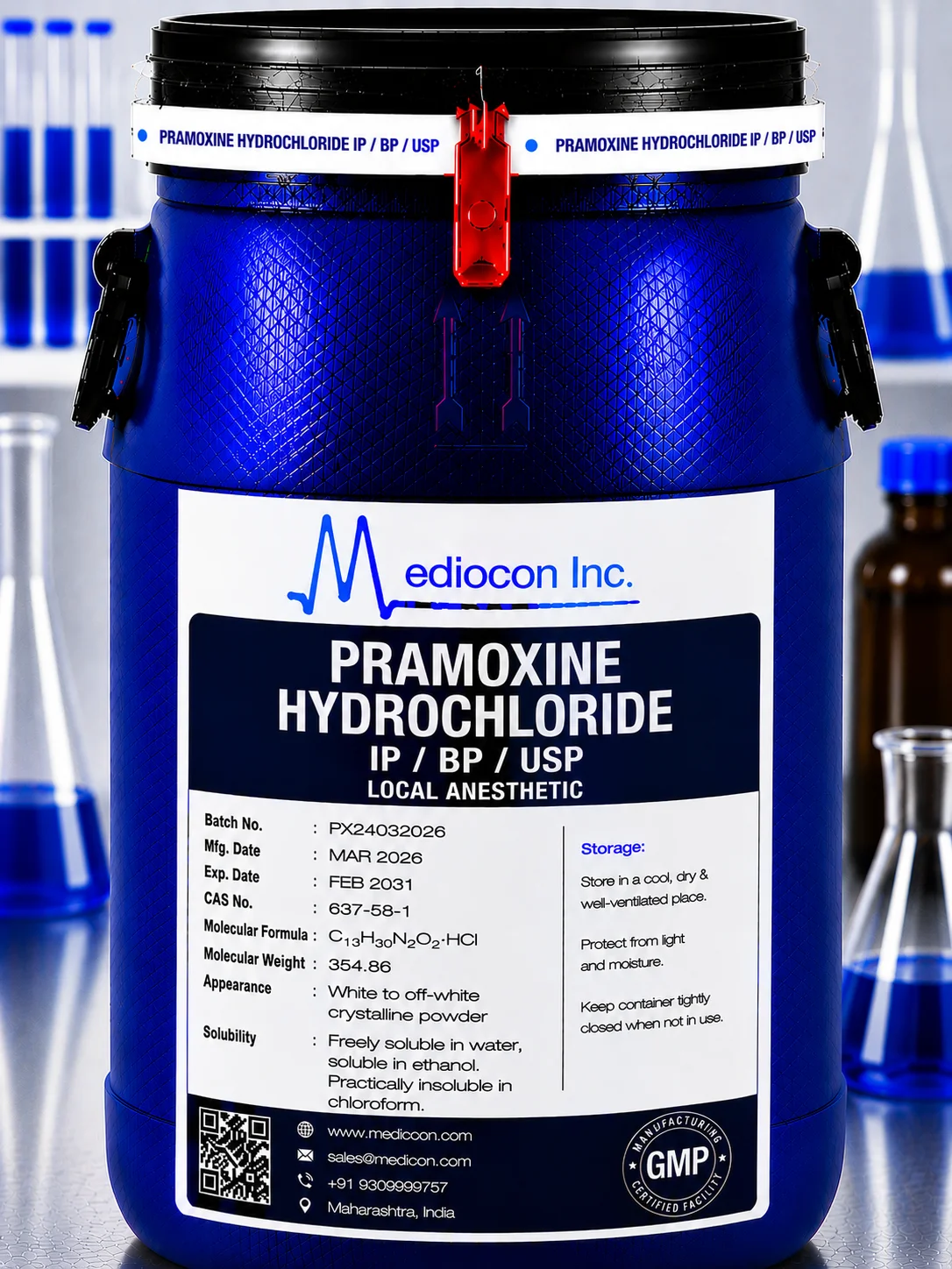 Pramoxine Hydrochloride API Supplier Manufacturer Aurangabad Maharashtra India &mdash; Mediocon Inc