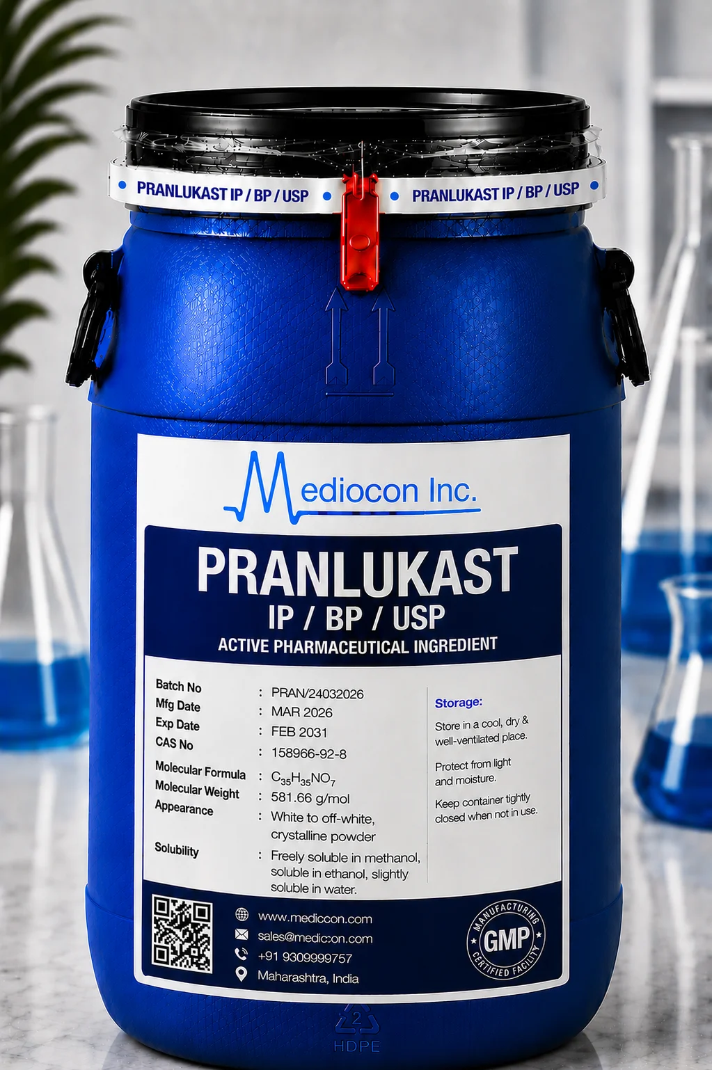 Pranlukast API Supplier Manufacturer Aurangabad Maharashtra India &mdash; Mediocon Inc