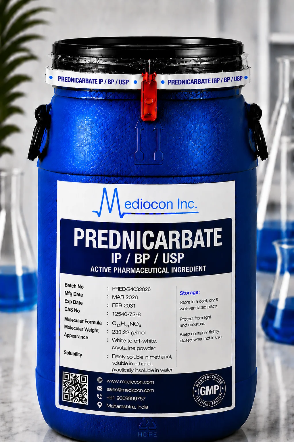 Prednicarbate API Supplier Manufacturer Aurangabad Maharashtra India &mdash; Mediocon Inc