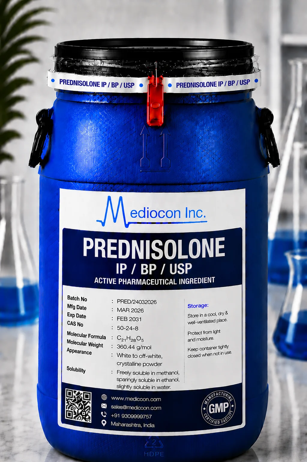 Prednisolone API Supplier Manufacturer Aurangabad Maharashtra India &mdash; Mediocon Inc