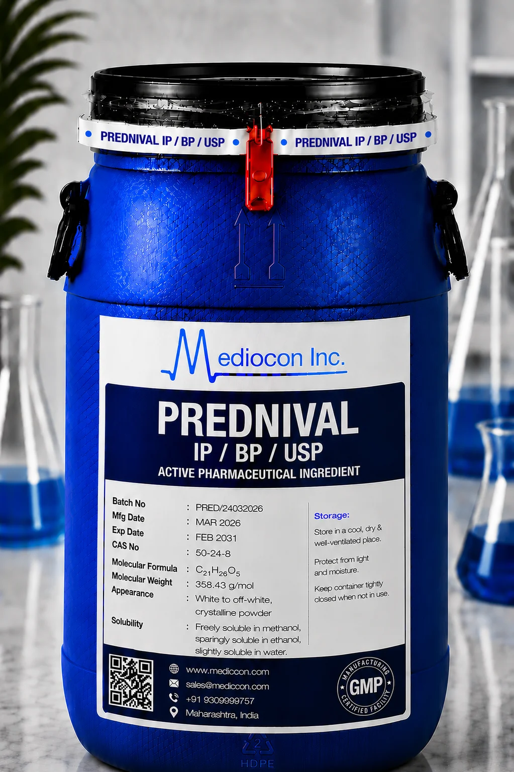 Prednisone API Supplier Manufacturer Aurangabad Maharashtra India &mdash; Mediocon Inc