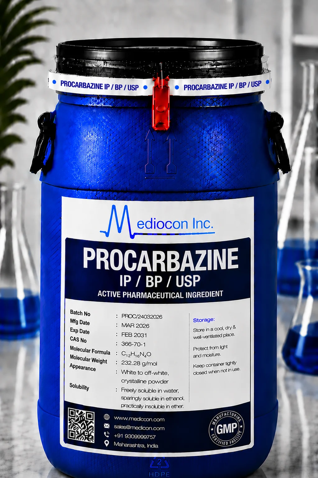 Procarbazine API Supplier Manufacturer Aurangabad Maharashtra India &mdash; Mediocon Inc