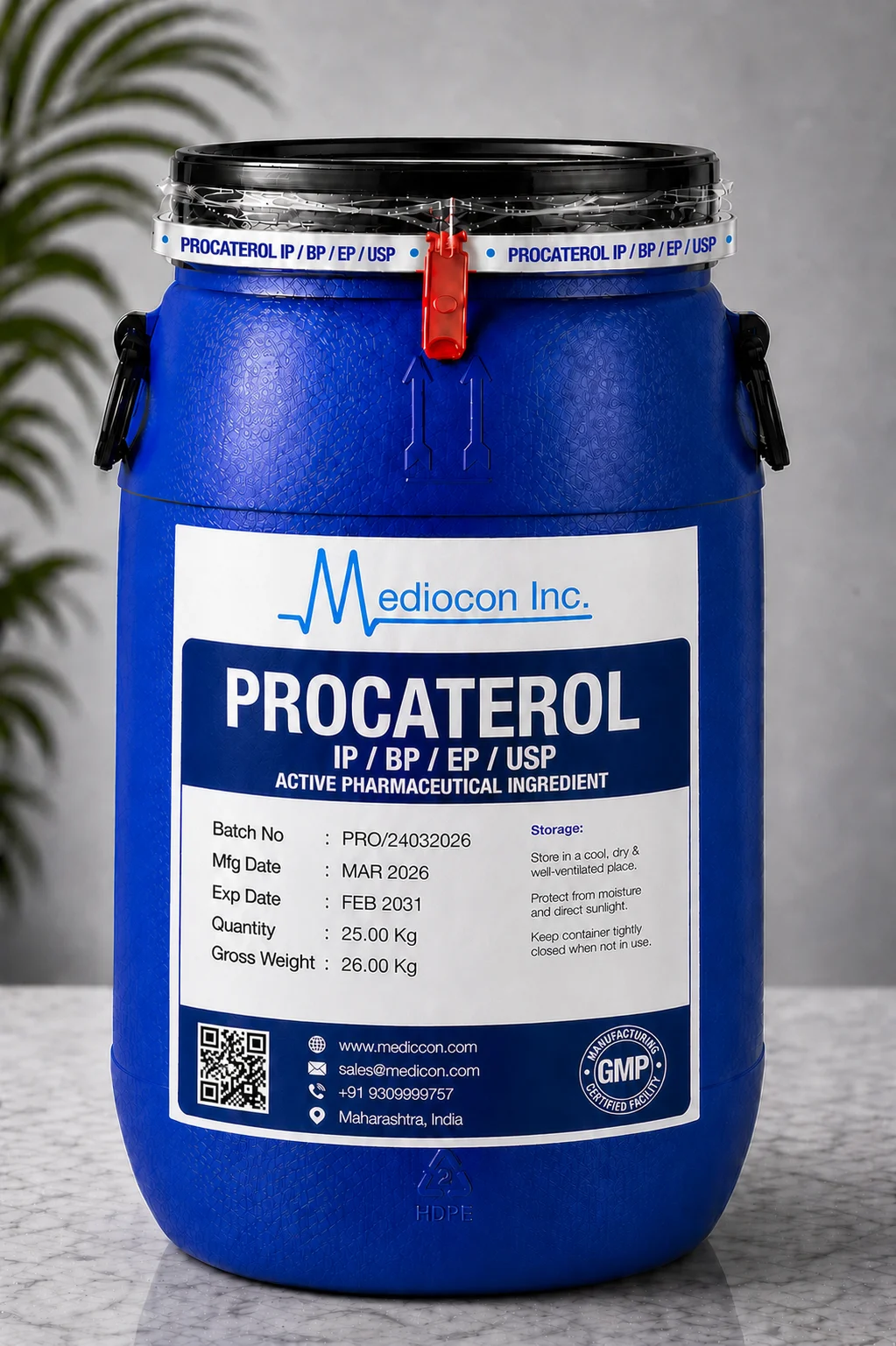 Procaterol API Supplier Manufacturer Aurangabad Maharashtra India &mdash; Mediocon Inc
