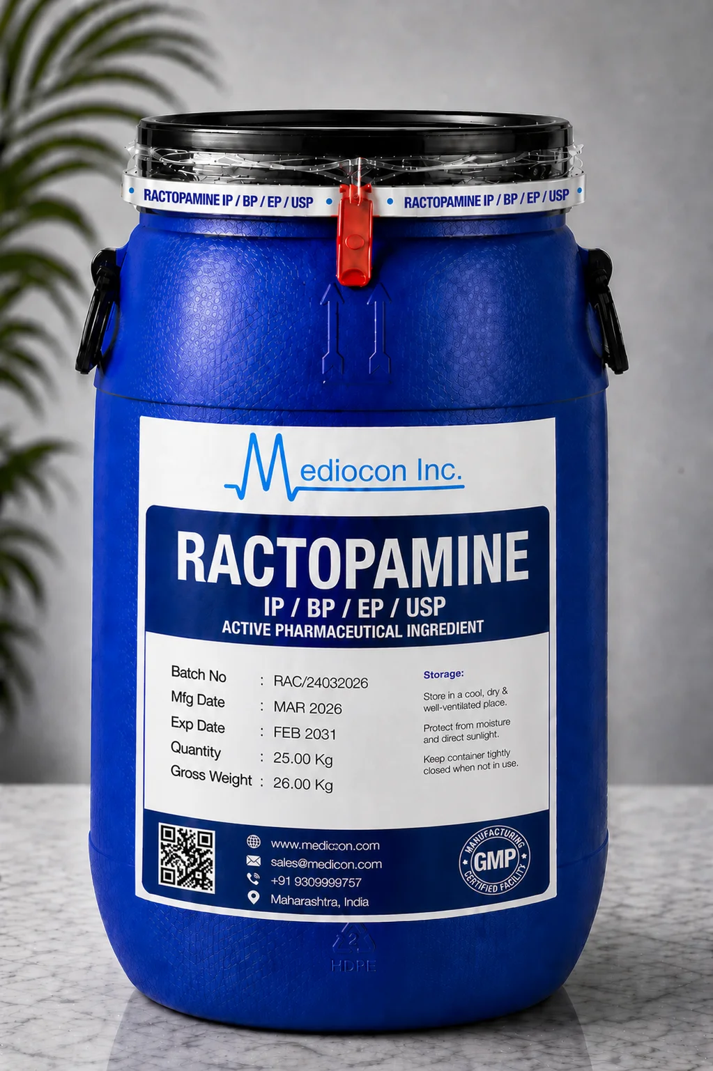 Ractopamine API Supplier Manufacturer Aurangabad Maharashtra India — Mediocon Inc
