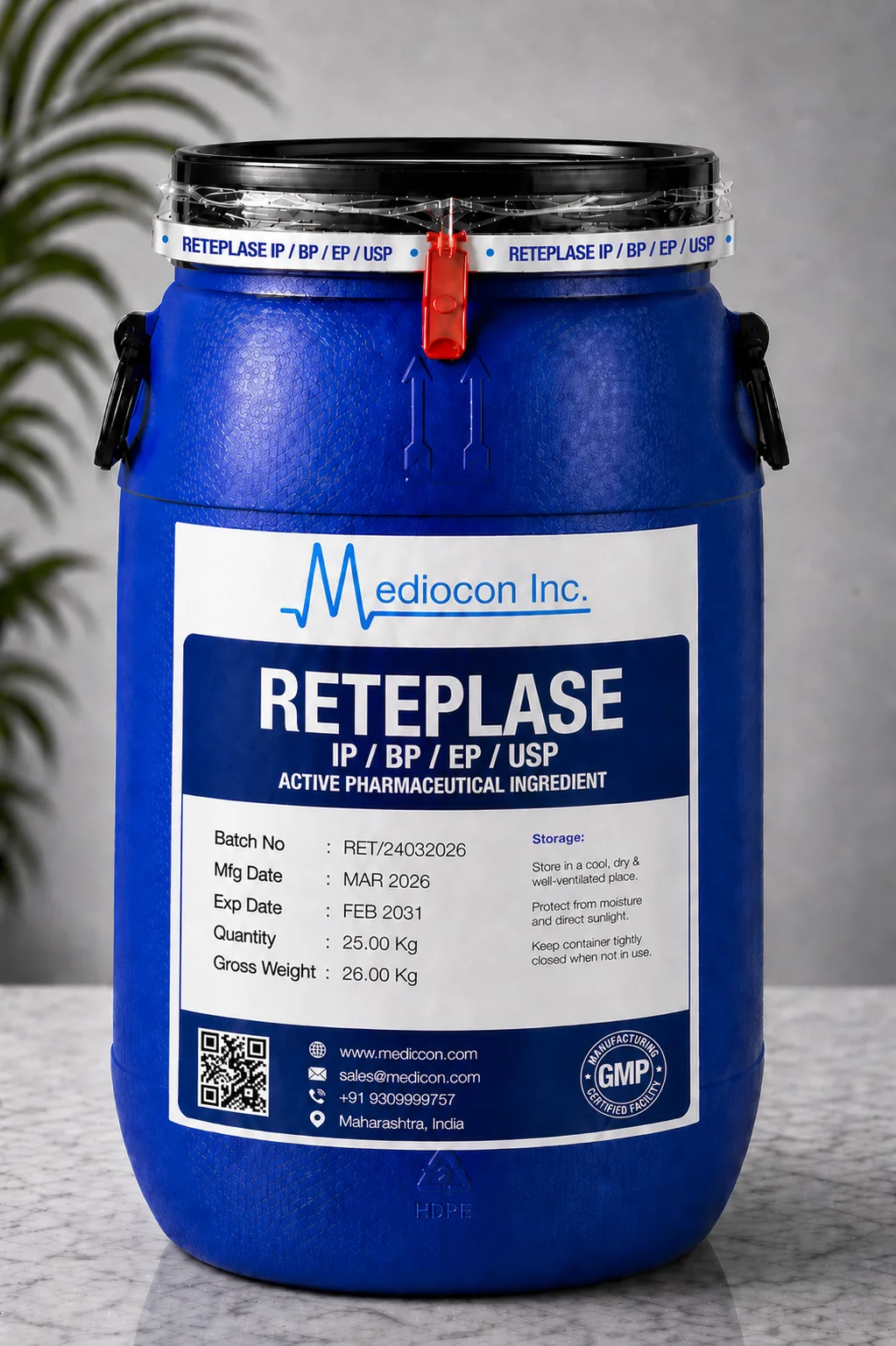 Reteplase API Supplier Manufacturer Aurangabad Maharashtra India &mdash; Mediocon Inc