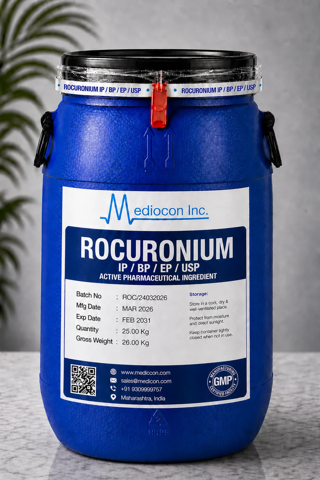 Rocuronium API Supplier Manufacturer Aurangabad Maharashtra India &mdash; Mediocon Inc