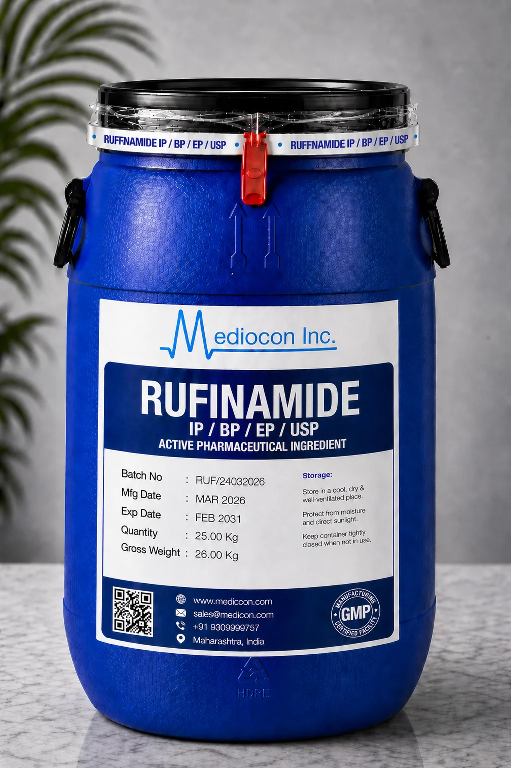 Rufinamide API Supplier Manufacturer Aurangabad Maharashtra India &mdash; Mediocon Inc