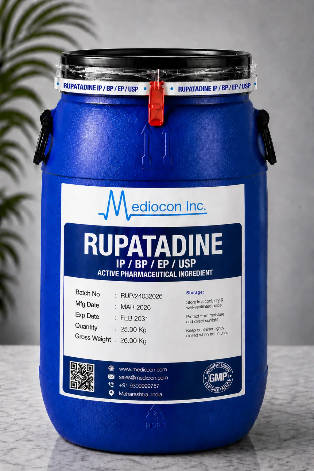 Rupatadine API Supplier Manufacturer Aurangabad Maharashtra India &mdash; Mediocon Inc