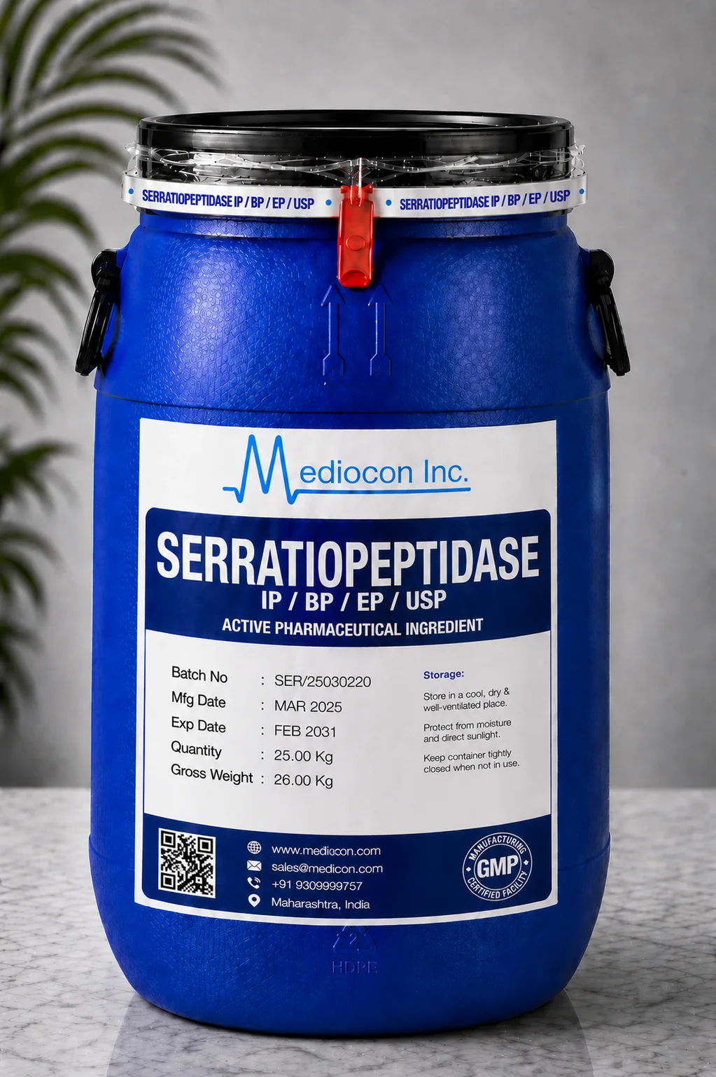 Serratiopeptidase API Supplier Manufacturer Aurangabad Maharashtra India — Mediocon Inc