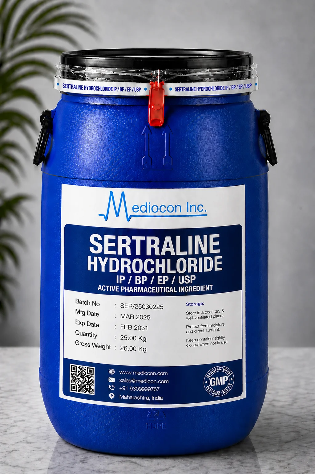 Sertraline Hydrochloride API Supplier Manufacturer Aurangabad Maharashtra India — Mediocon Inc