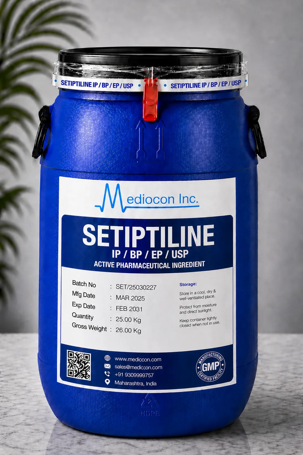 Setiptiline API Supplier Manufacturer Aurangabad Maharashtra India — Mediocon Inc