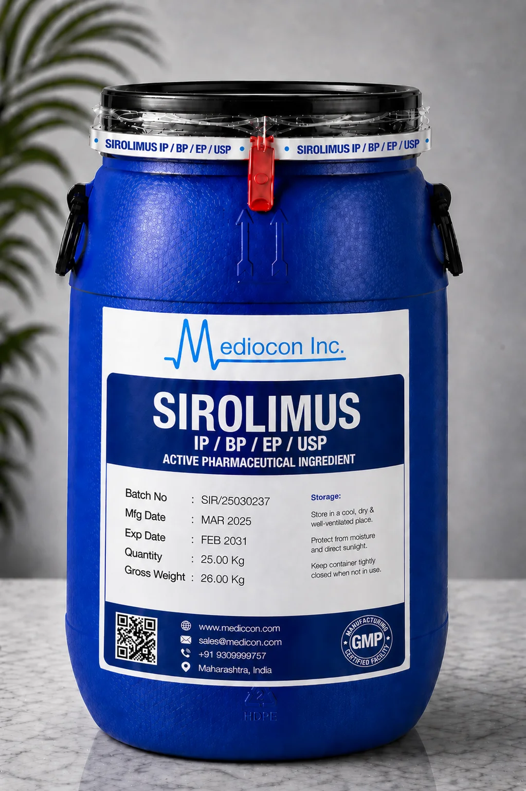 Sirolimus API Supplier Manufacturer Aurangabad Maharashtra India — Mediocon Inc