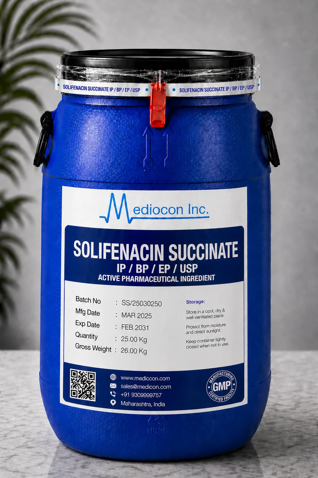 Solifenacin Succinate API Supplier Manufacturer Aurangabad Maharashtra India — Mediocon Inc