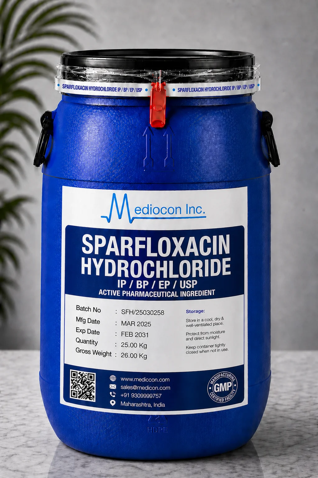 Sparfloxacin Hydrochloride API Supplier Manufacturer Aurangabad Maharashtra India — Mediocon Inc