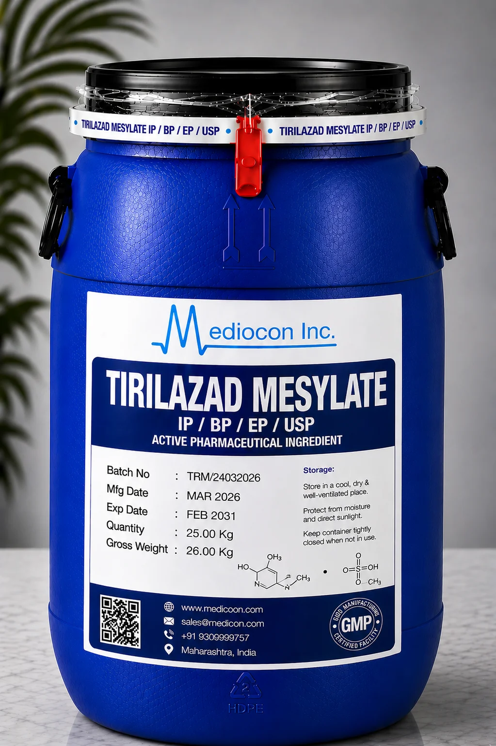 Tirilazad Mesylate API — Mediocon Inc