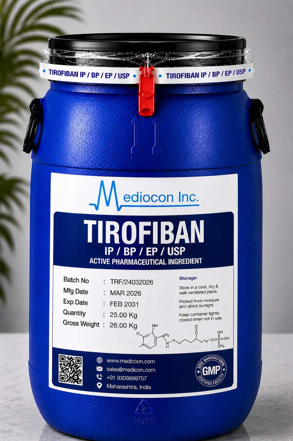 Tirofiban API — Mediocon Inc