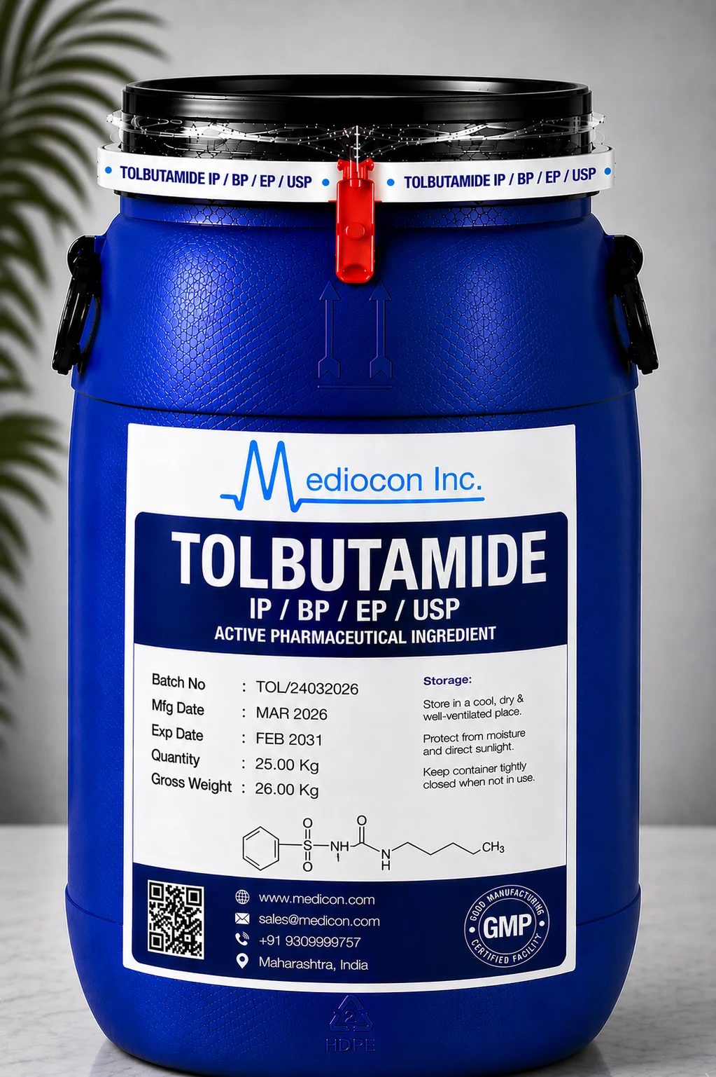 Tolbutamide API — Mediocon Inc