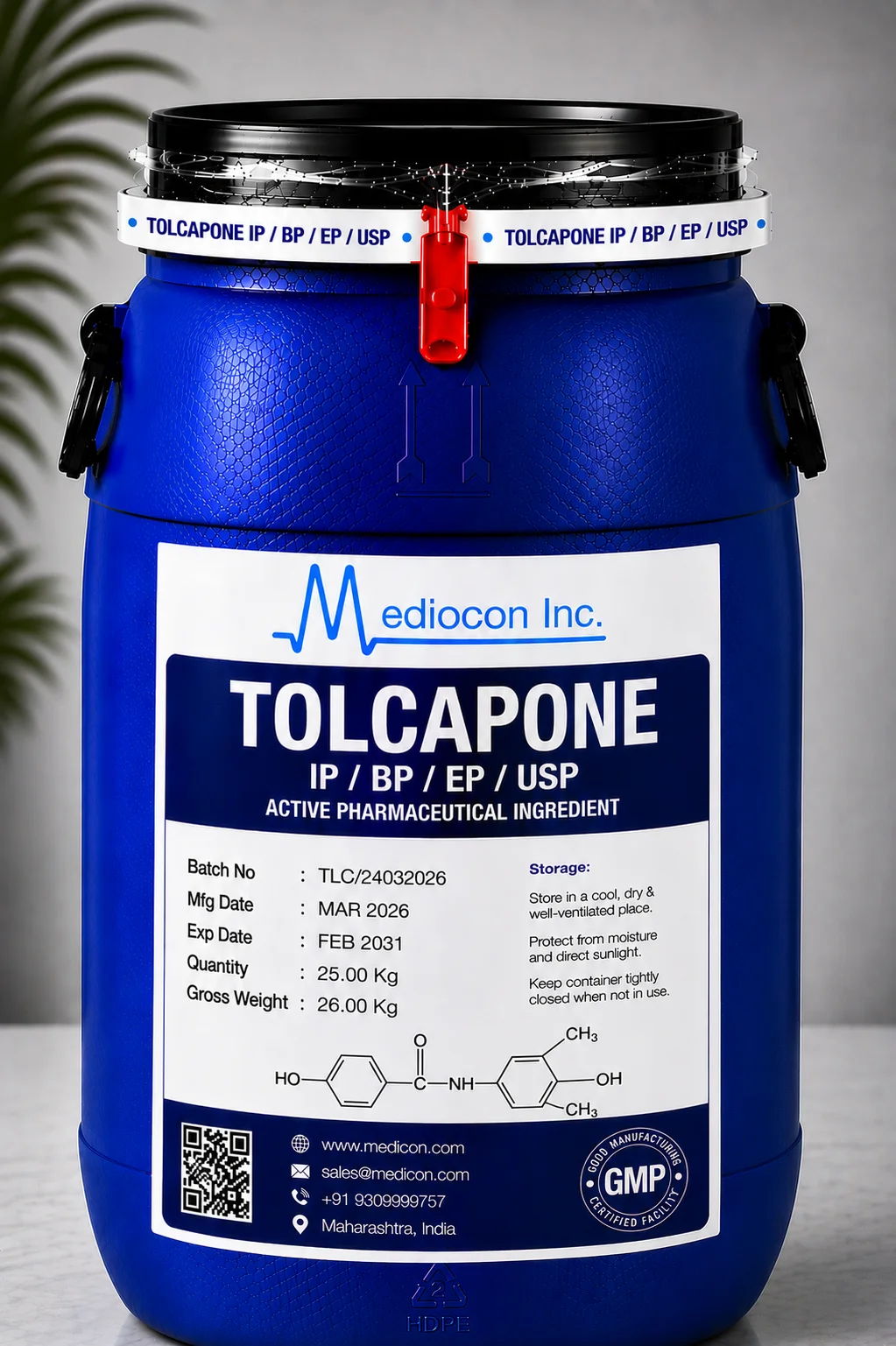 Tolcapone API — Mediocon Inc