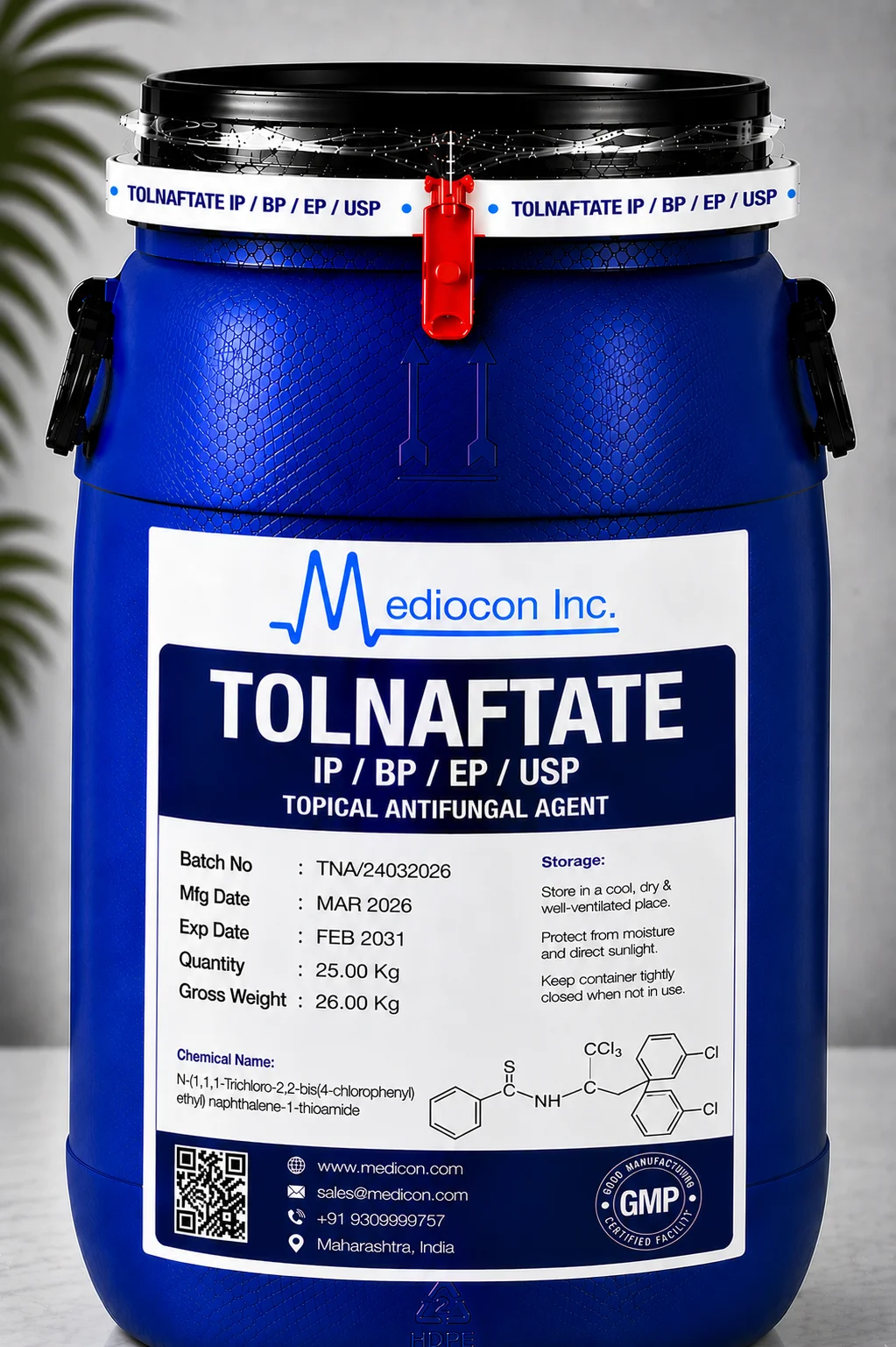 Tolnaftate API — Mediocon Inc