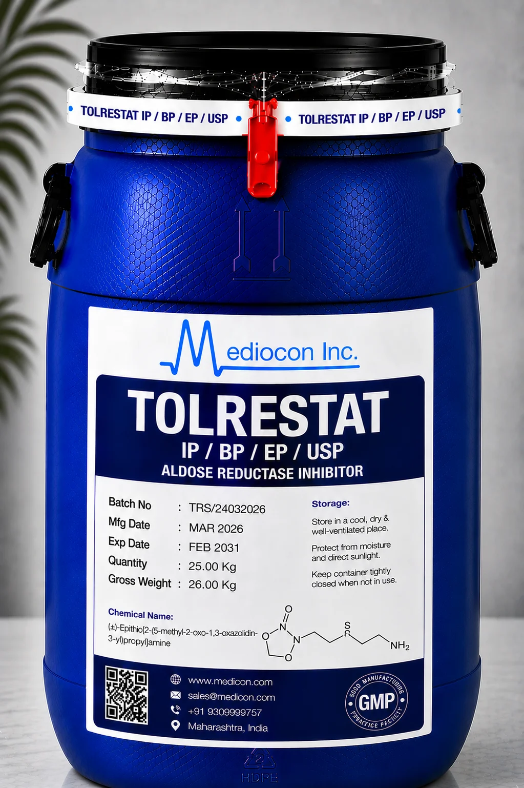 Tolrestat API — Mediocon Inc