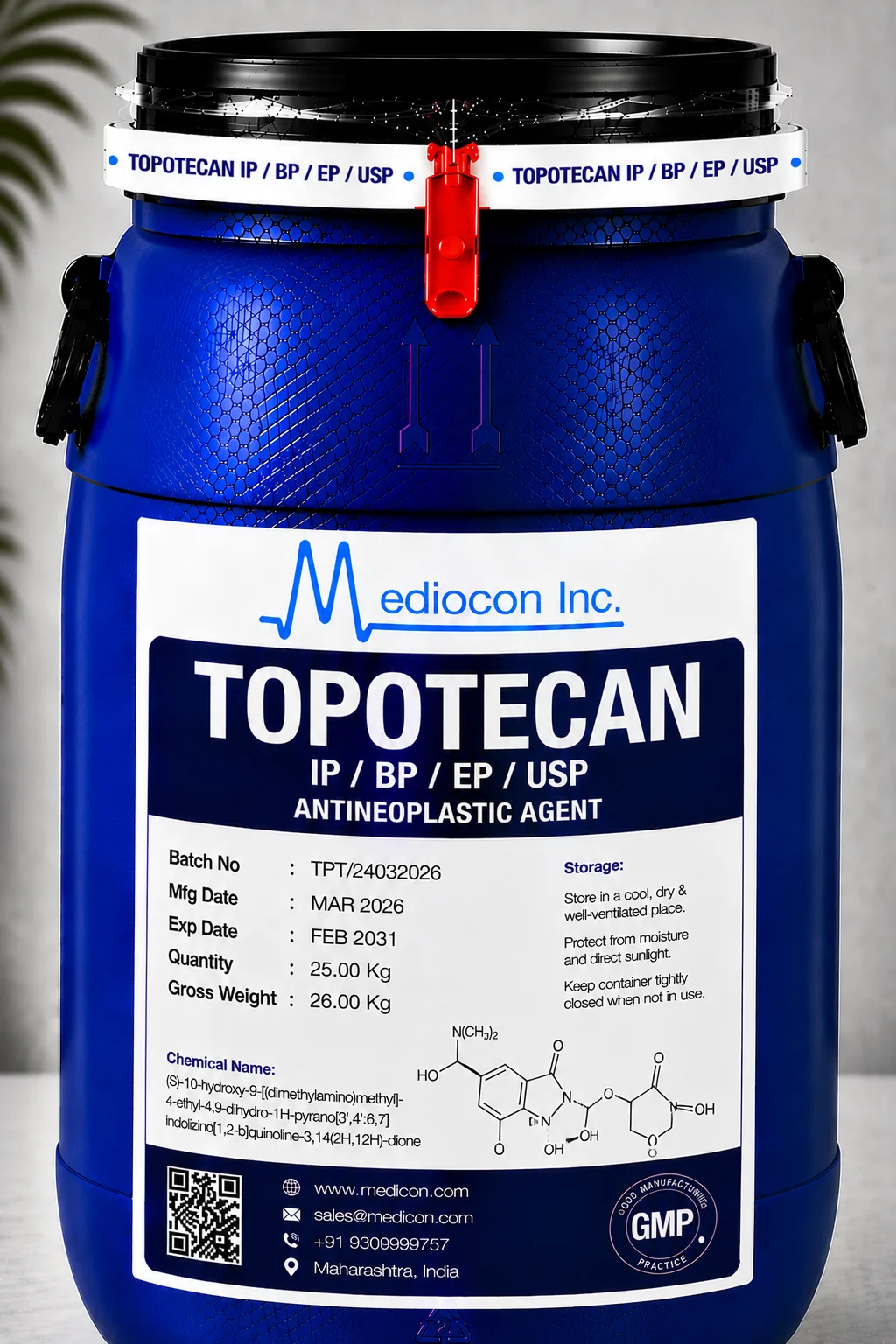Topotecan API — Mediocon Inc