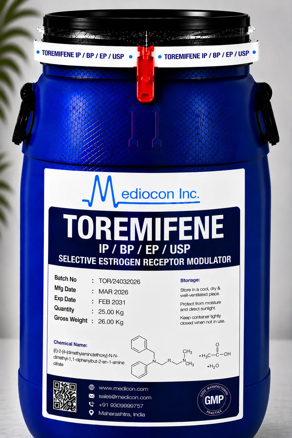 Toremifene API — Mediocon Inc
