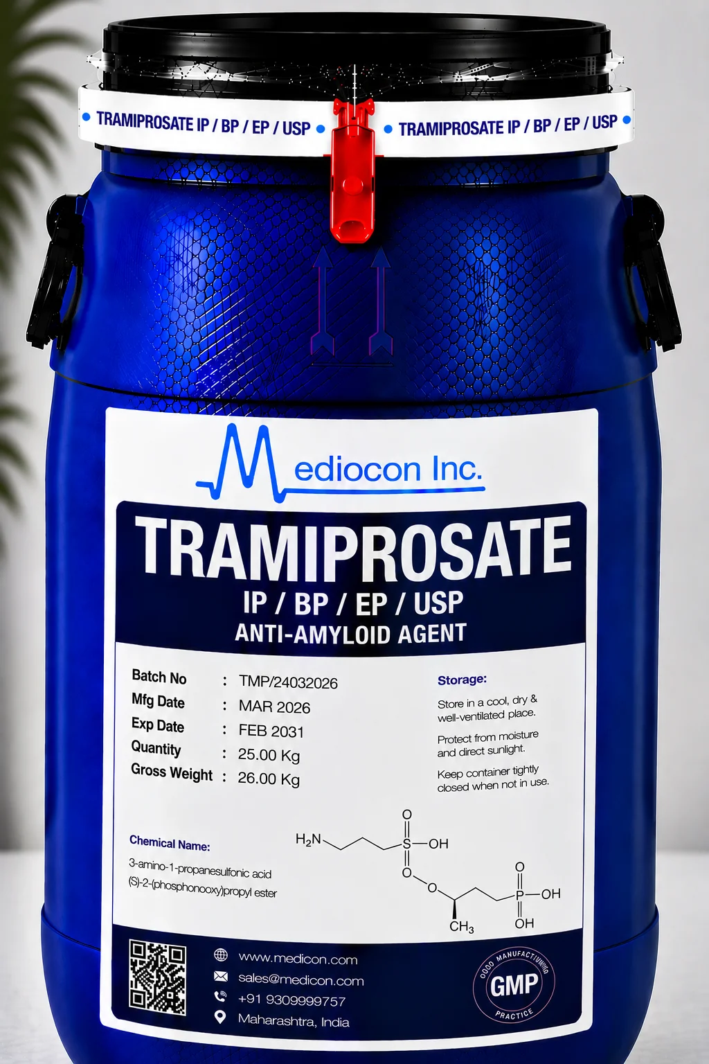 Tramiprosate API — Mediocon Inc
