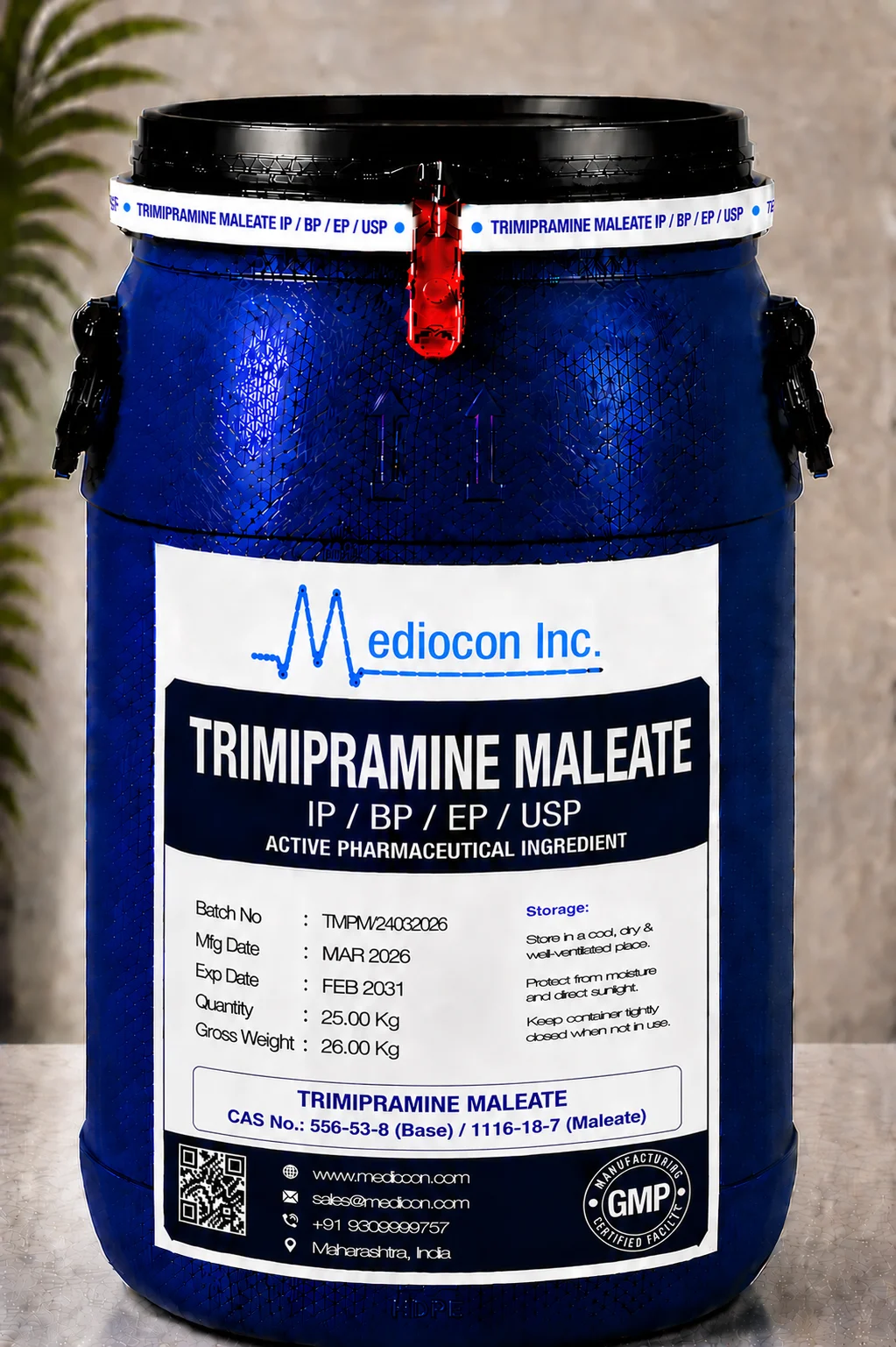 Trimipramine Maleate API — Mediocon Inc