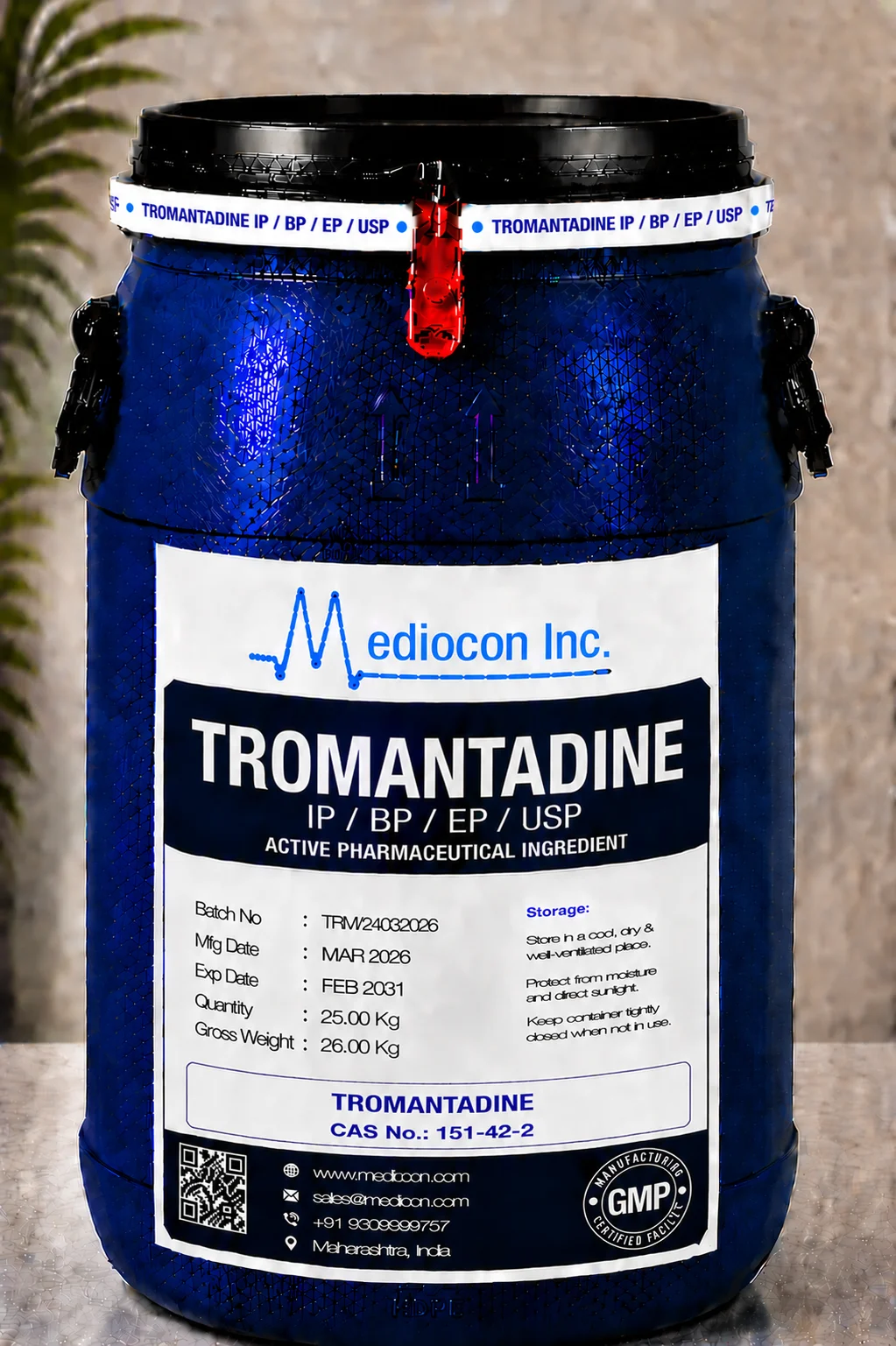 Tromantadine API — Mediocon Inc