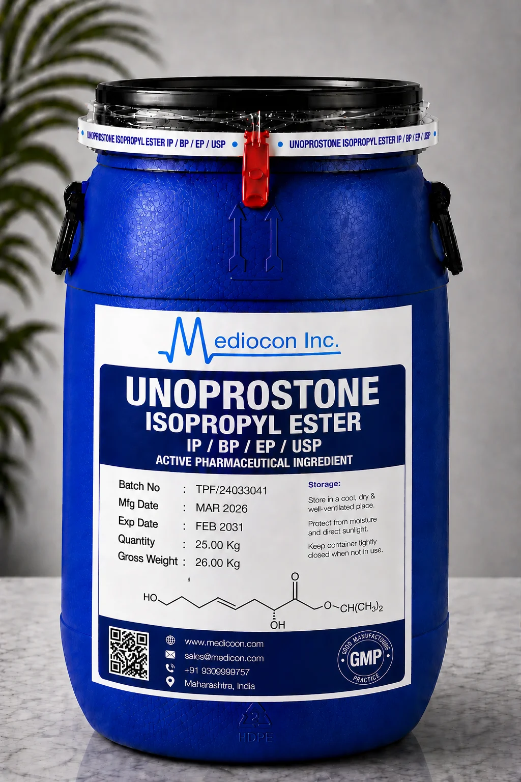 Unoprostone Isopropyl Ester API — Mediocon Inc
