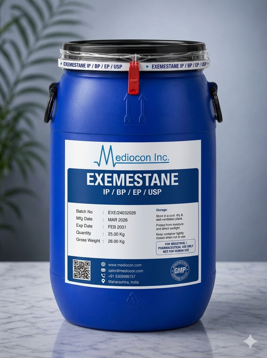 Exemestane API Manufacturer & Supplier in India — Mediocon Inc