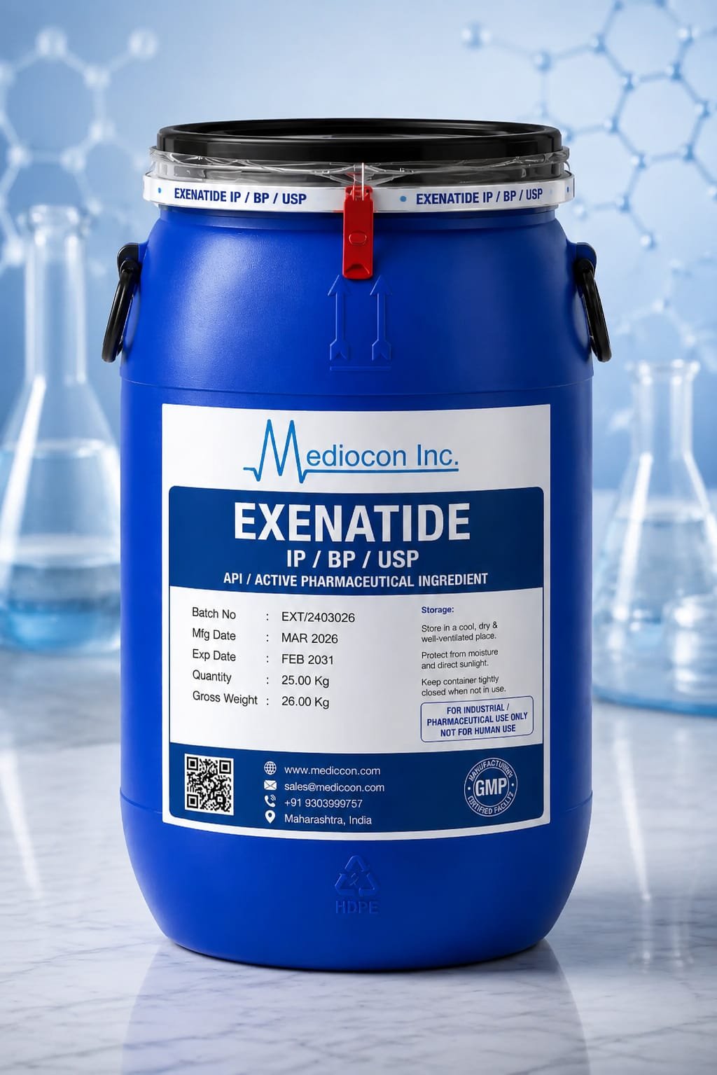 Exenatide API Manufacturer & Supplier in India — Mediocon Inc