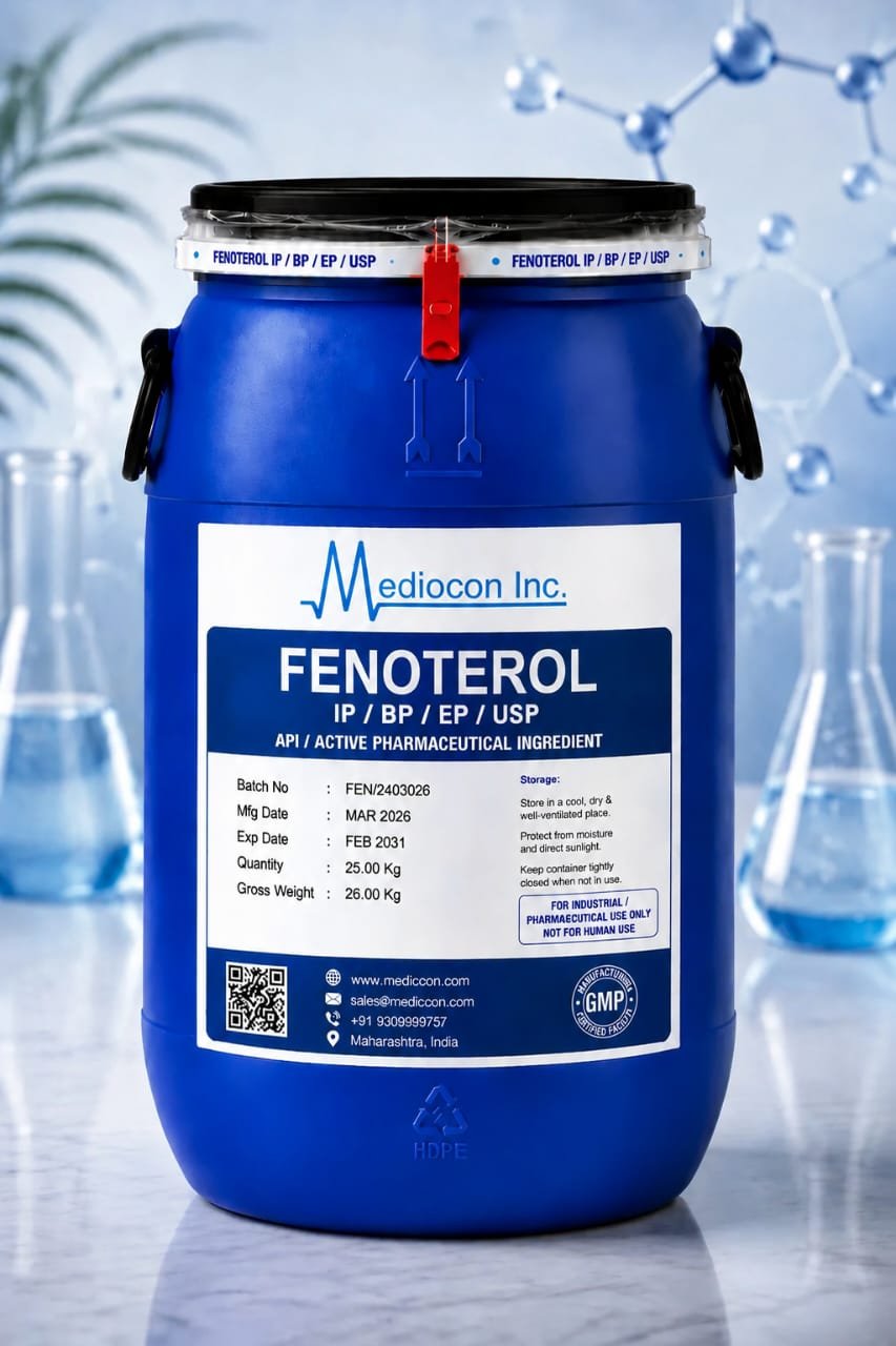 Fenoterol Hydrobromide API Manufacturer & Supplier in india — Mediocon Inc