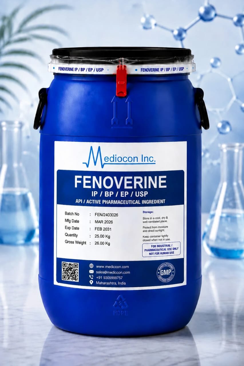 Fenoverine API Manufacturer & Supplier in india — Mediocon Inc