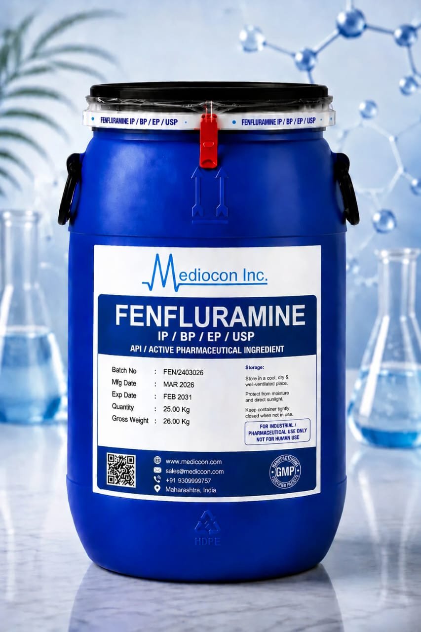 Fenfluramine API Manufacturer &  Supplier — Mediocon Inc