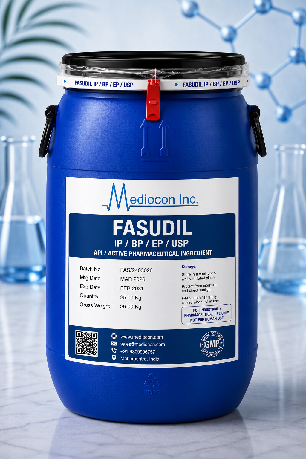 Fasudil API Manufacturer Supplier in India — Mediocon Inc