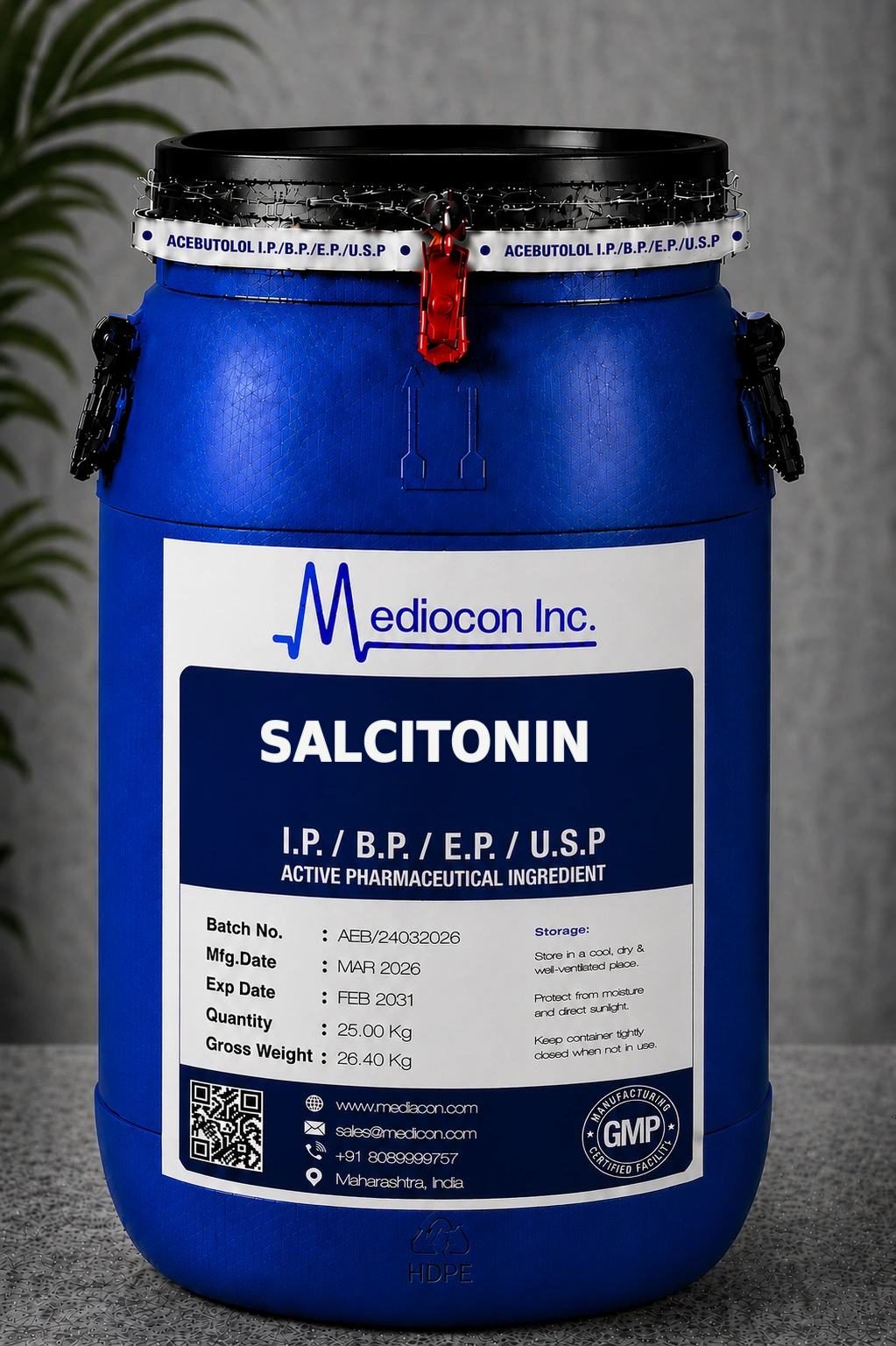 Salcitonin (Calcitonin) API Manufacturer & Bulk Supplier in India | MEDIOCON INC — Mediocon Inc