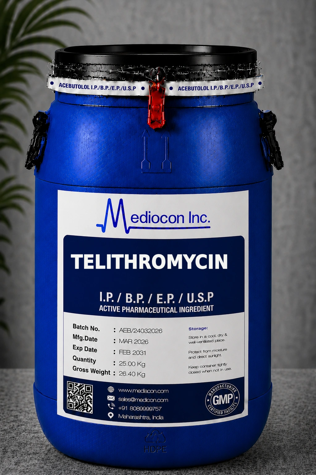 Telithromycin API Manufacturer & Bulk Supplier in India | MEDIOCON INC — Mediocon Inc