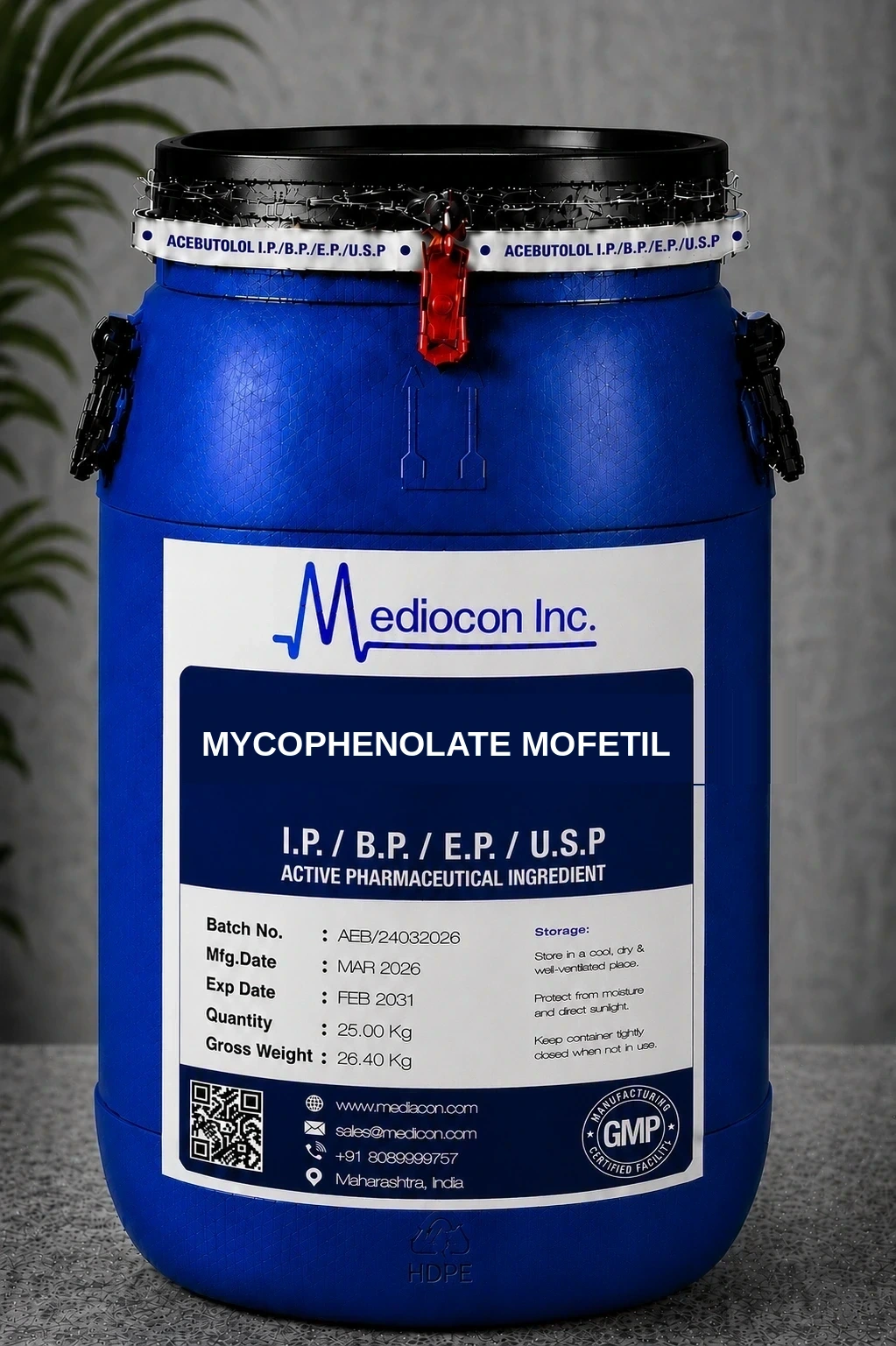Mycophenolate Mofetil API Manufacturer & Supplier — Mediocon Inc