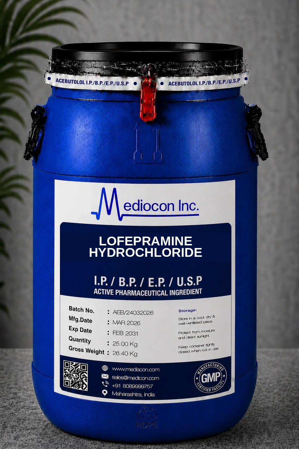 Lofepramine Hydrochloride API Manufacturer & Supplier in India | MEDIOCON INC — Mediocon Inc
