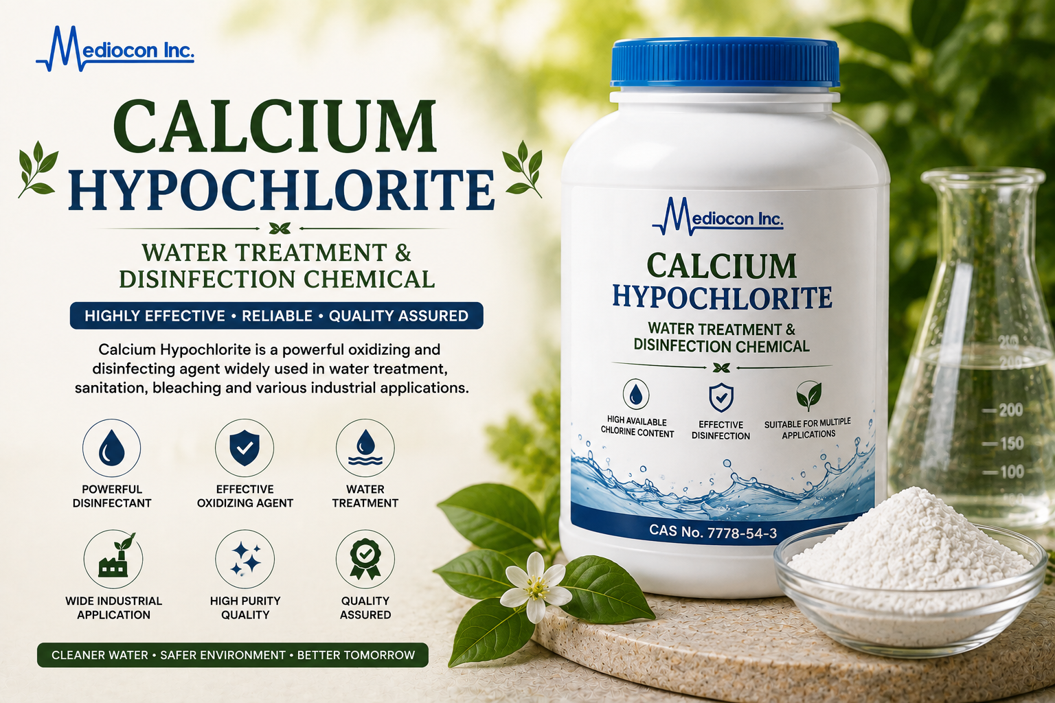 Calcium Hypochlorite Manufacturer and Supplier in India — Mediocon Inc
