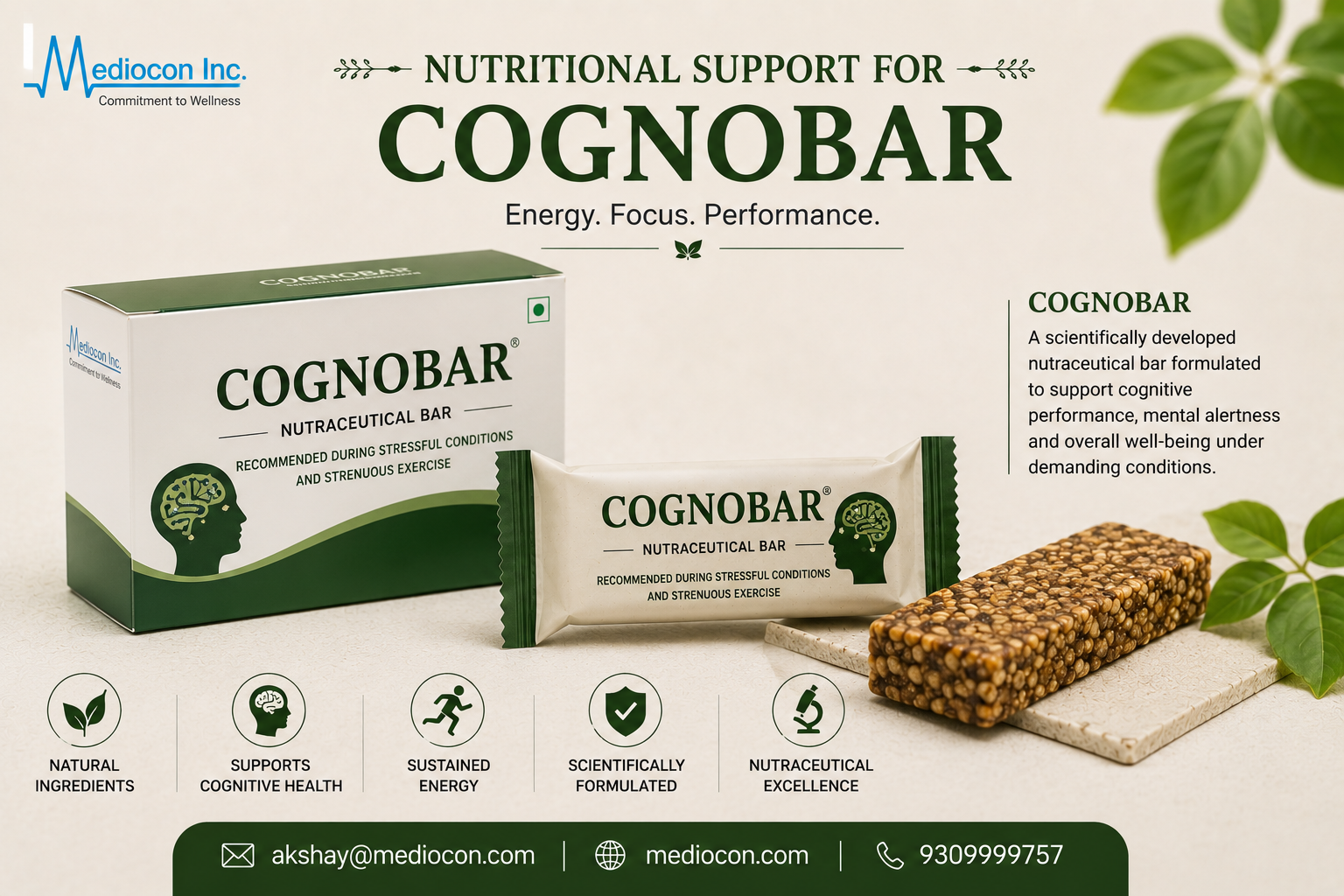 Cognobar Manufacturer & Supplier in India | MEDIOCON INC — Mediocon Inc