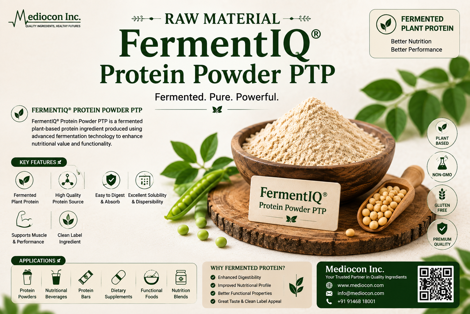 FermentIQ® Protein Powder PTP Manufacturer and Supplier in India | Mediocon INC — Mediocon Inc