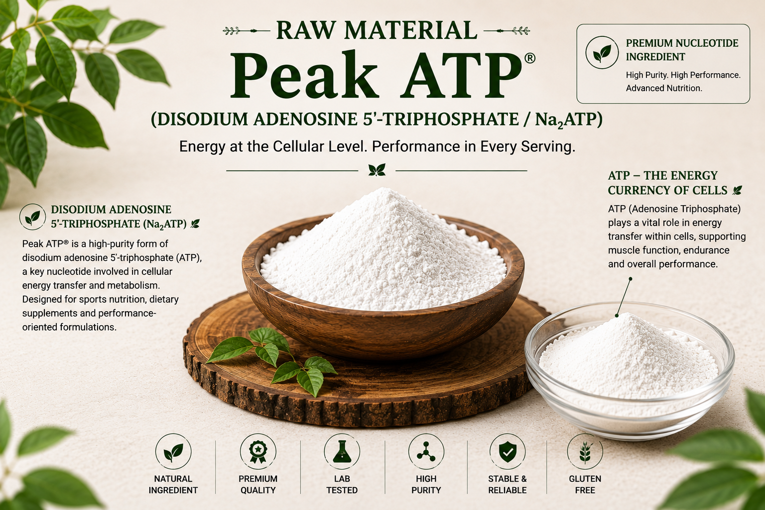 Peak ATP® (Disodium Adenosine 5′-Triphosphate / Na₂ATP) Manufacturer and Supplier in India | Mediocon INC — Mediocon Inc