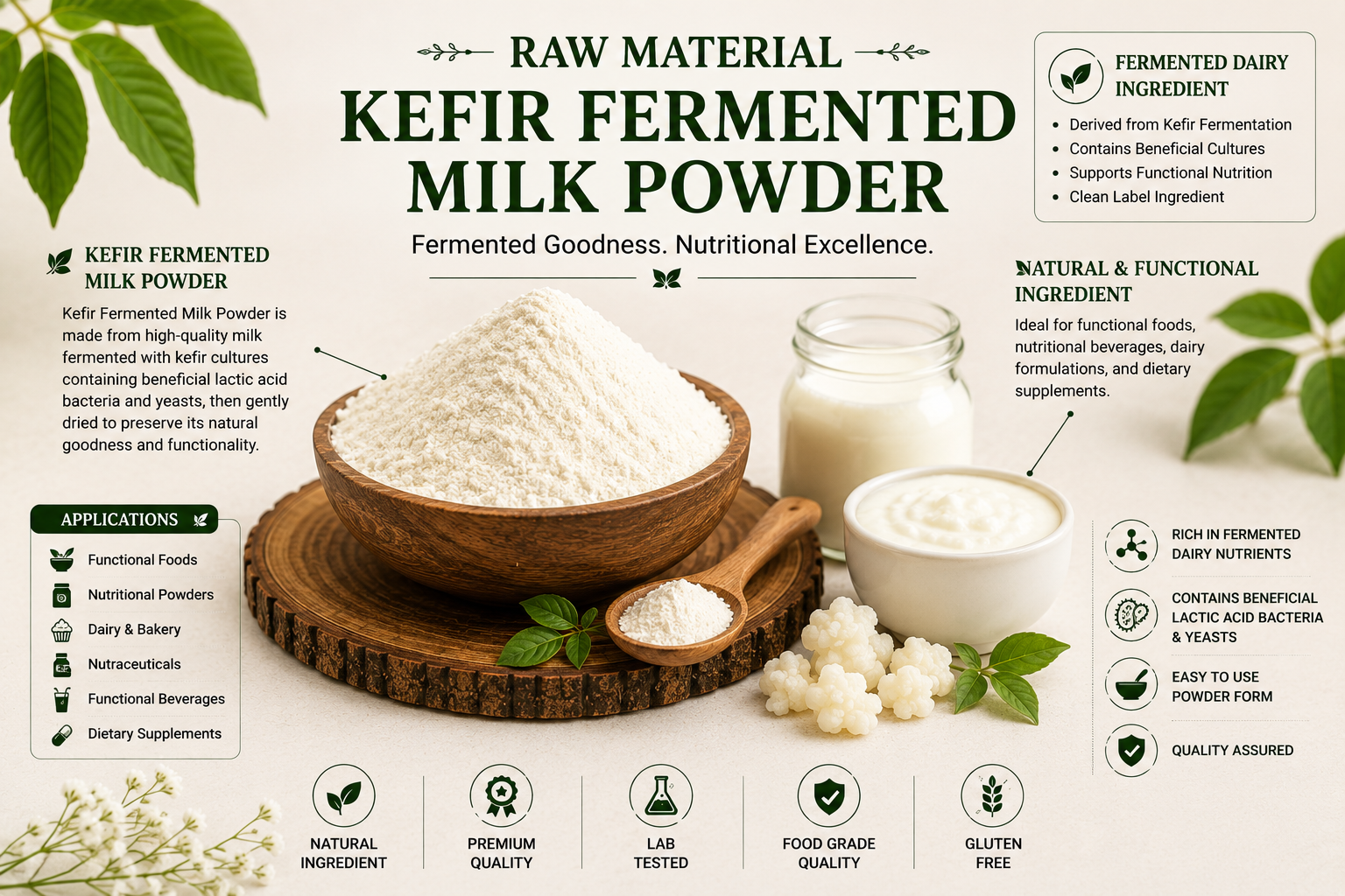 Kefir Fermented Milk Powder Manufacturer and Supplier in India | Mediocon INC — Mediocon Inc