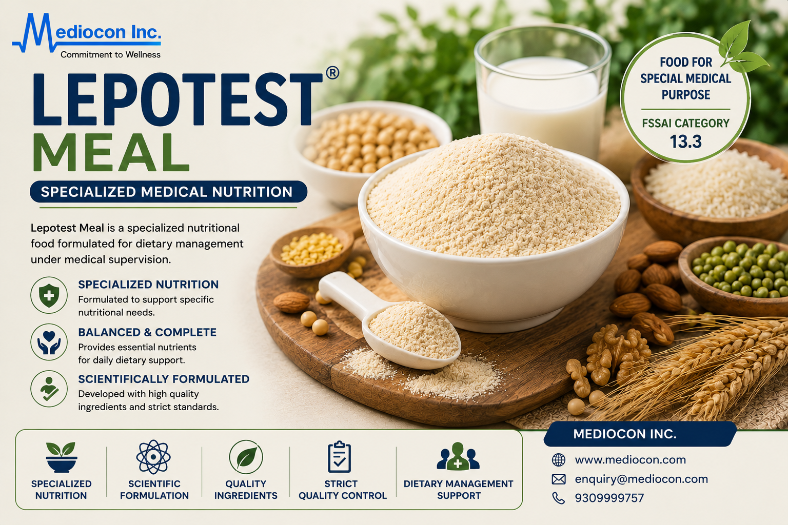 Lepotest Meal Manufacturer & Supplier in India | MEDIOCON INC — Mediocon Inc
