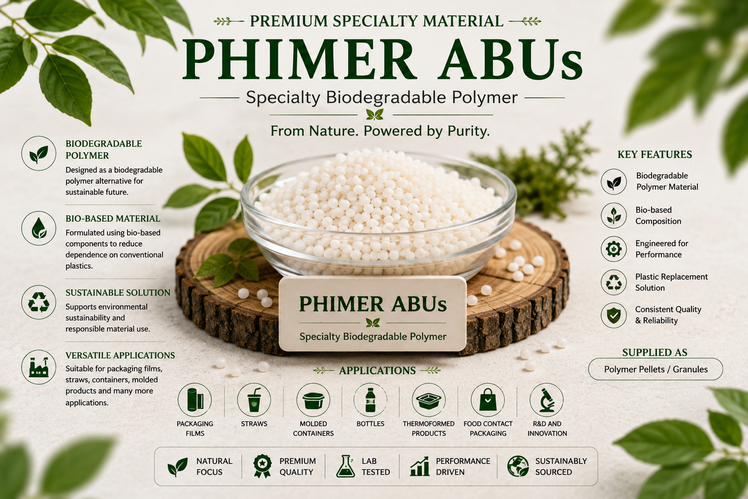 Phimer ABUs – Biodegradable Polymer for Sustainable Packaging | Mediocon INC — Mediocon Inc