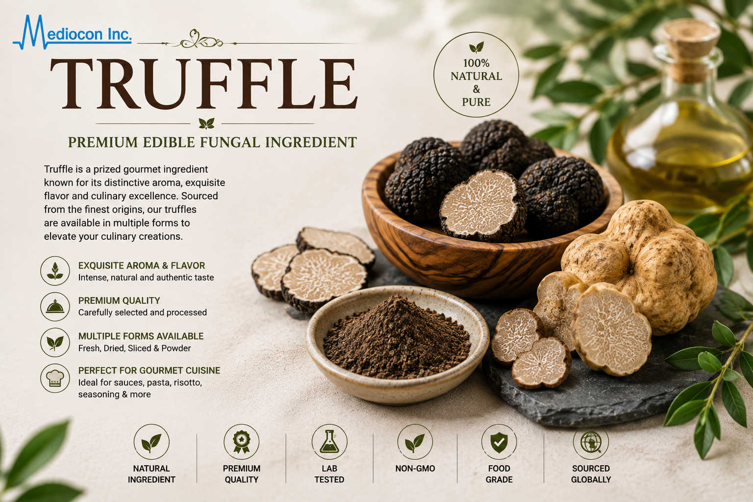 Truffle Manufacturer & Supplier in India | MEDIOCON INC — Mediocon Inc
