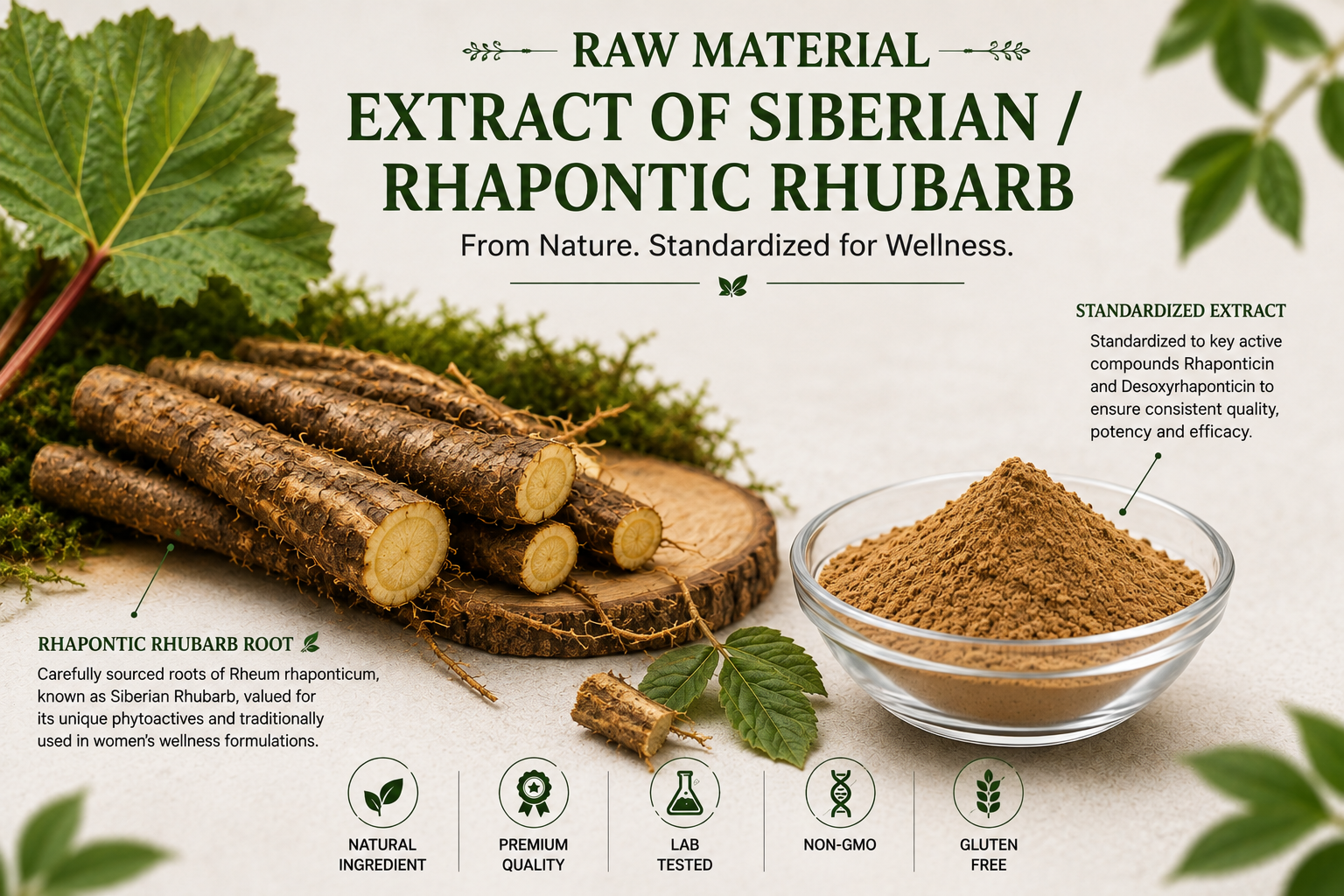 Extract of Siberian / Rhapontic Rhubarb Manufacturer & Supplier in India | MEDIOCON INC — Mediocon Inc