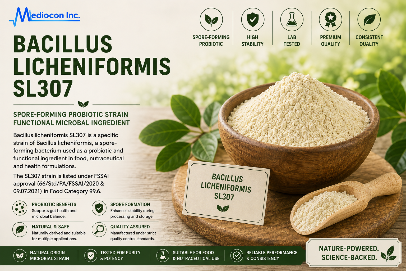 Bacillus licheniformis SL307 Manufacturer & Supplier in India | MEDIOCON INC — Mediocon Inc